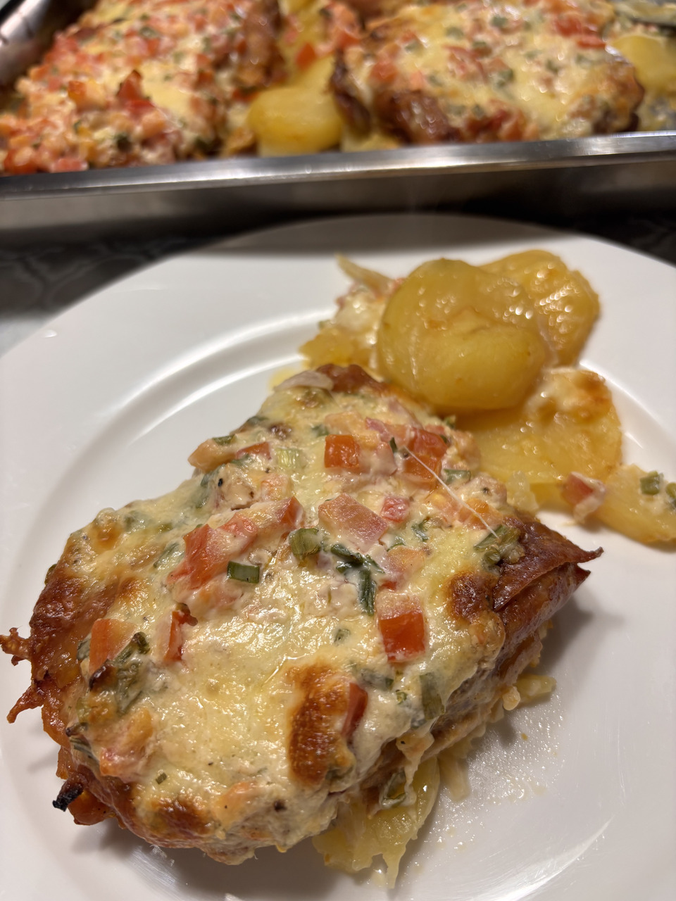 Sobrecoxa com Batatas