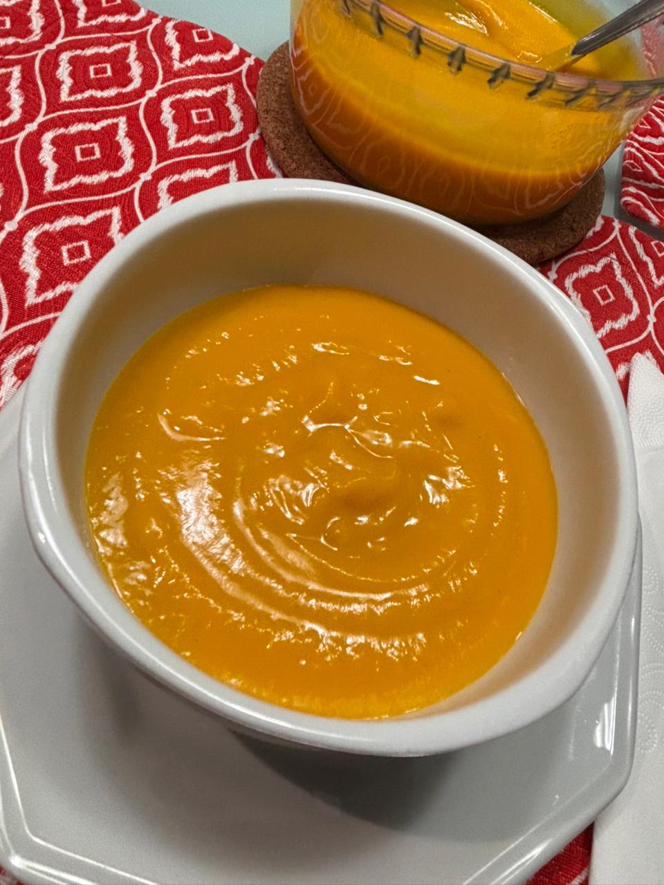 Caldo de Abóbora Cabotiá com Mel
